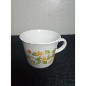 Vintage Corelle Strawberry Sunday Coffee Mug Hook Handle Corning NY USA 1970s